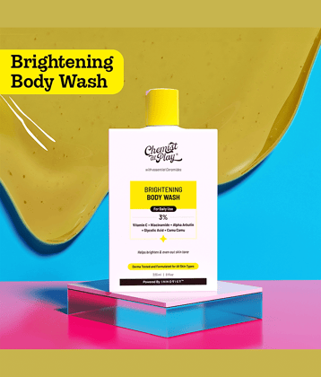 Chemist At Play Brightening Shower Gel Body Wash Helps Brighten & Even Out Skin Tone , 236ml (Pack of 1)