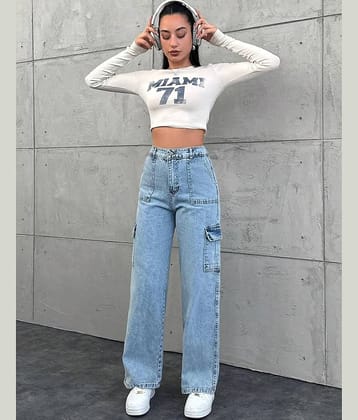 9x denims - Blue Denim Regular Fit Women's Jeans ( Pack of 1 )