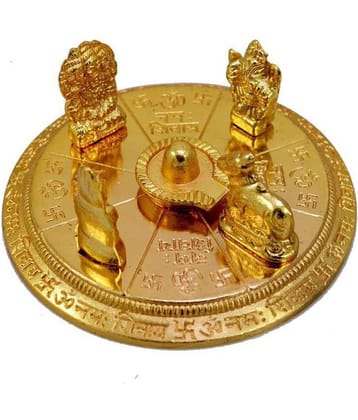 Shri Astha Vinayak Brass Shiv Family Idol ( 9 cm )
