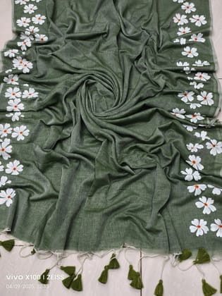 PURE MAL COTTON HAND WEAVING SAREE WITH BLOUSE PIECE