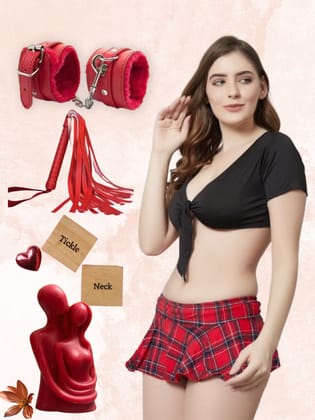 Romantic Rendezvous Hamper-M / Black & Red