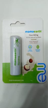 Mamaearth natural lip balm with vitamin E & Shea Butter 4g