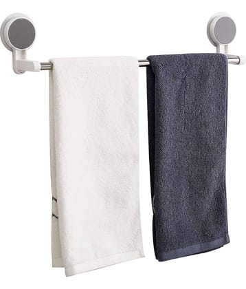 NCMART Wall Mounted Self Adhesive Magic Sticker Towel Holder in Bathroom/Towel Rod for Bathroom/Hangers for Clothes/Cloth Hanger for Wall/Towel Stand/Towel Napkin (Towel Rack) (Pack of 1)