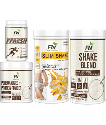 Floral Nutrition Formula 1 Shake, Protein Powder, FFresh, Shake Blend Protein Shake 1250 gm Mango