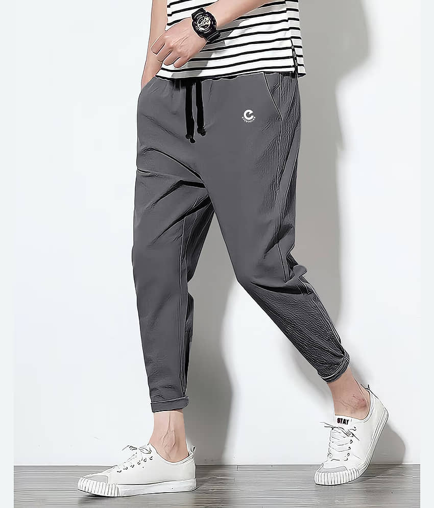 Eyebogler Grey Polyester Men's Trackpants ( Pack of 1 )