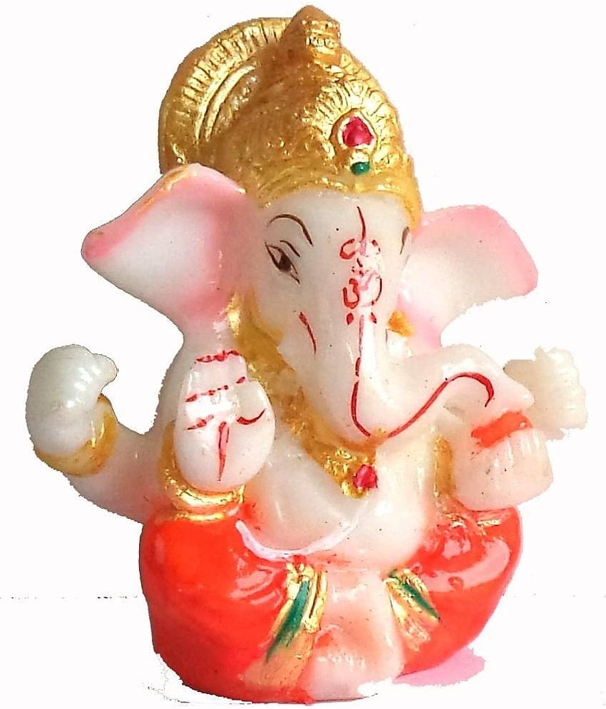 PAYSTORE - Mukut Ganesh Decorative Statue Show Piece- Pack of 1