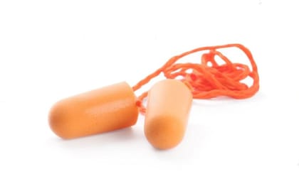 Ezyfit Corded Reusable Noise Reduction Soft Foam Ear Plugs - Pack of 10 Pairs