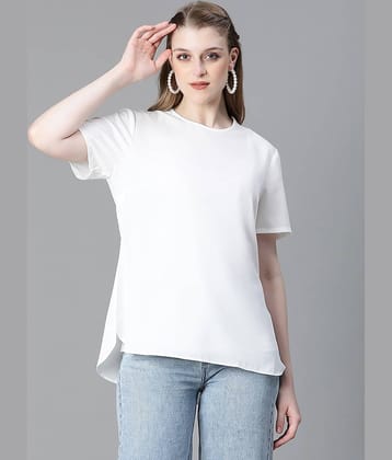Oxolloxo Women's Polyester Regular Top ( White )