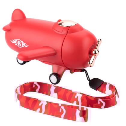 AirPlane Kids Water Bottle: 290ml Thermos with Leak-Proof Design and Vacuum Flask Technology-Red
