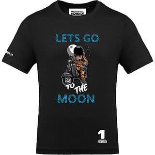 Fastbend Mens Black Printed Cotton Blend Round Neck T-Shirt