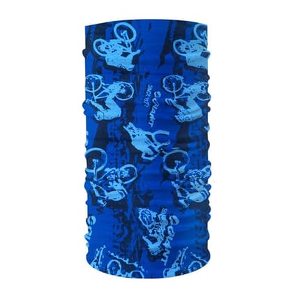 Voici France face mask Smuff Mutlipurpose Bandana Balaclava Headband Scrunchie Neckerchief HairBand Scarf Headwrap Pirate Wrap Beanie Caps Blue Color Op-40