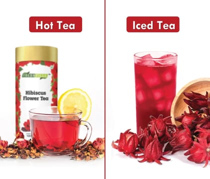 Freshville Hibiscus Tea | Pure & Natural | Tea for Weight Loss & Glowing Skin | Immunity Booster | High in antioxidents | Dried Hibiscus Flowers (100gx3).3 Month Pack