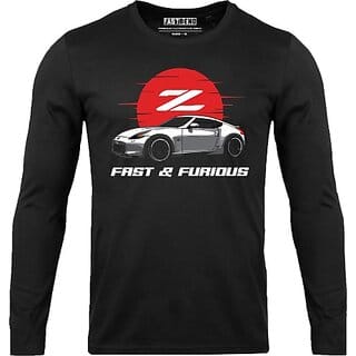 Fastbend Mens Black Printed Cotton Blend Round Neck T-Shirt