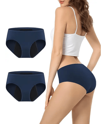 Bebron Cotton Lycra Period Panty ( Multicolor2 , Pack of 2 )