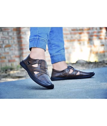 Akiko - Brown Men's Sandals