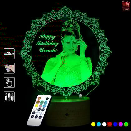 Personalized 3D Illusion LED Lamp for Birthday