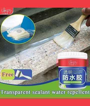 RAMDEV ENTERPRISE Crack Seal Glue For Roof Leakage Crack Seal Agent Roof Water Leakage Solution Water Proof Glue Transparent Glue Waterproofing For Pipe Wall Tiles Waterproof Glue (300ML).