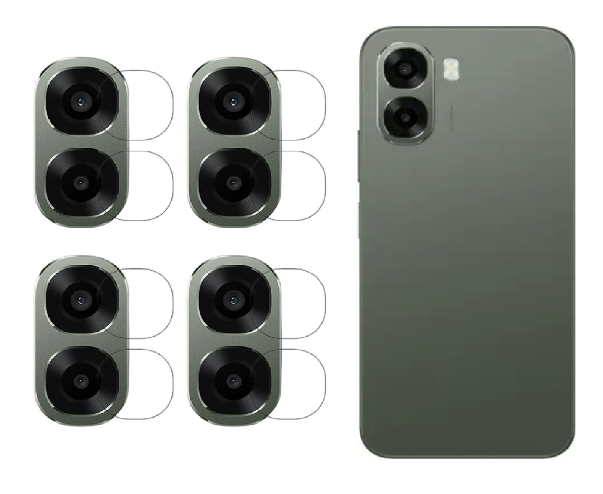 ISAAK Back Camera Lens Protector compatible for OPPO A6x 5G (Pack of 4)