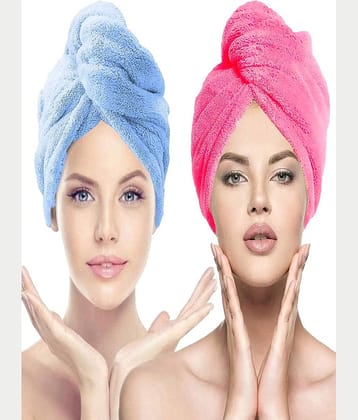 Midastra Multicolor Hair Towel Wrap ( Pack of 2 )