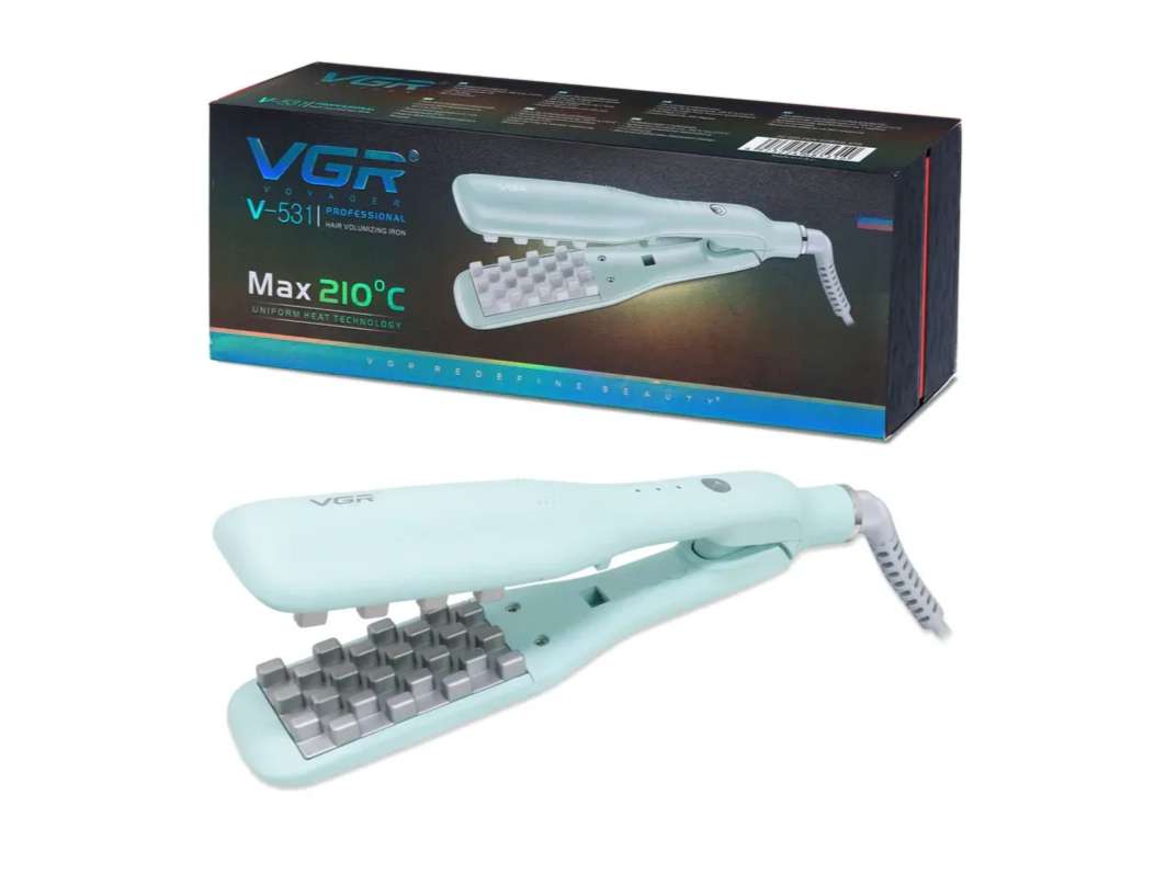 VGR V-531 Professional Hair Volumizing Iron For Women Hair Styler (Green)