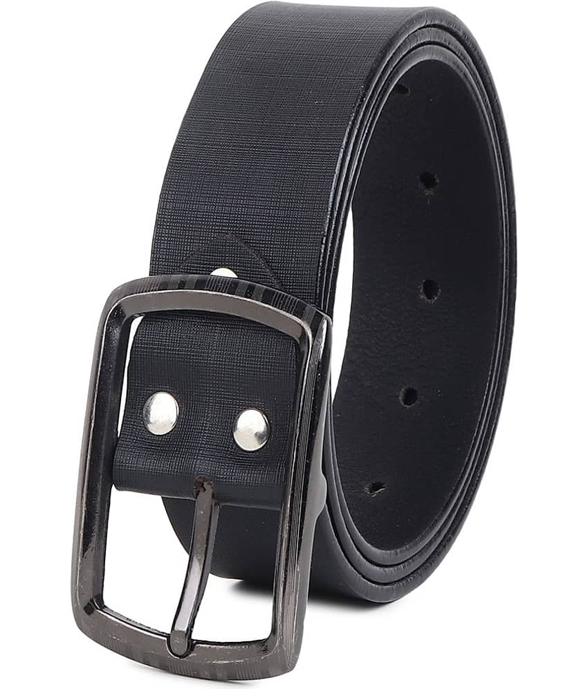 SUNSHOPPING - Black 100% Leather Men's Formal Belt ( Pack of 1 )