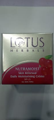 Lotus herbals nutramoist skin renewal daily moisturising creme 50 g