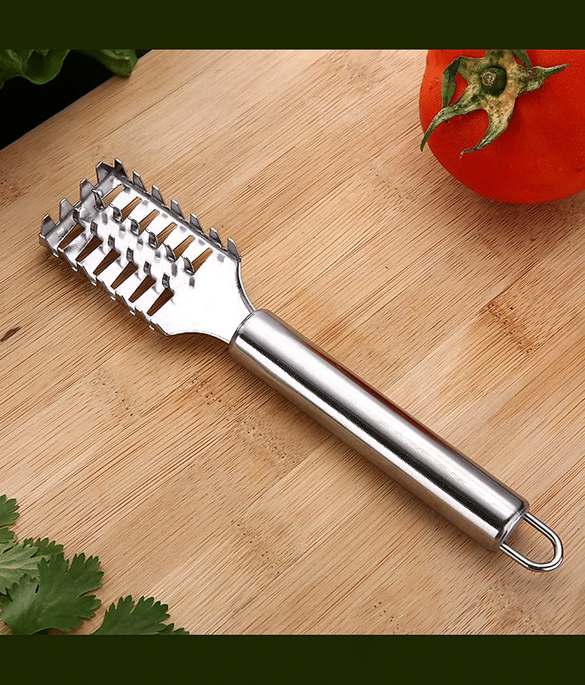 VillWin Silver Stainless Steel Fish Scale Scraper Remover ( Set of 1 )