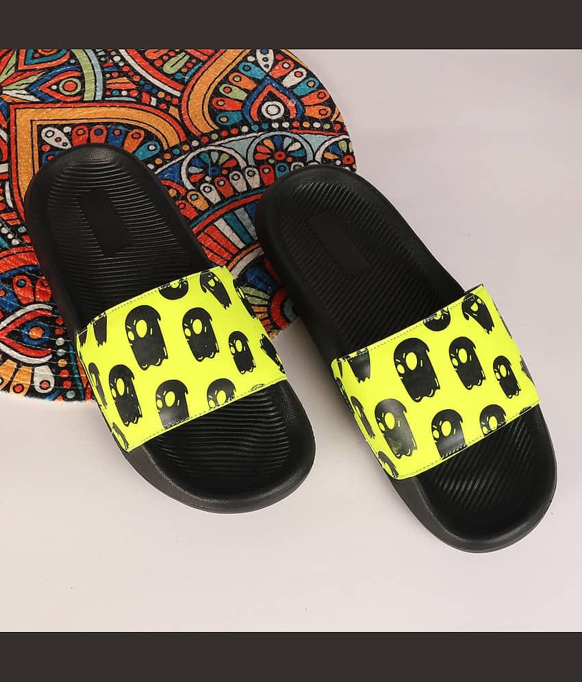 PERY PAO Green Men's Slide Flip Flop