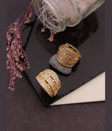 Shivay Fashion Gold Bali Earrings ( Pack of 1 )