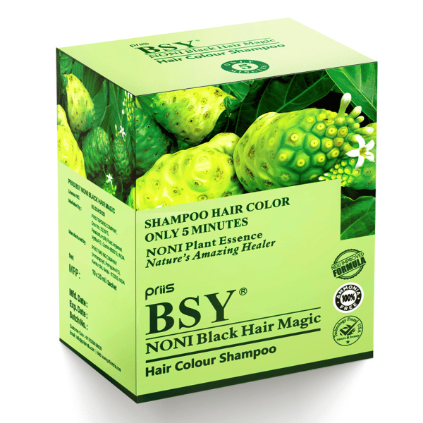 BSY Noni Black Hair Magic 20ml (Natural Black Colour) 20 ml x 10 pcs