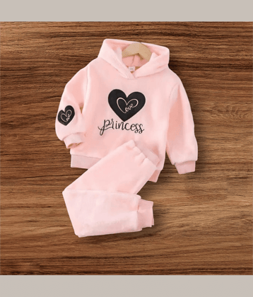 ODIMENT Pack of 1 Girls Cotton Top With Pants ( PeachPuff )