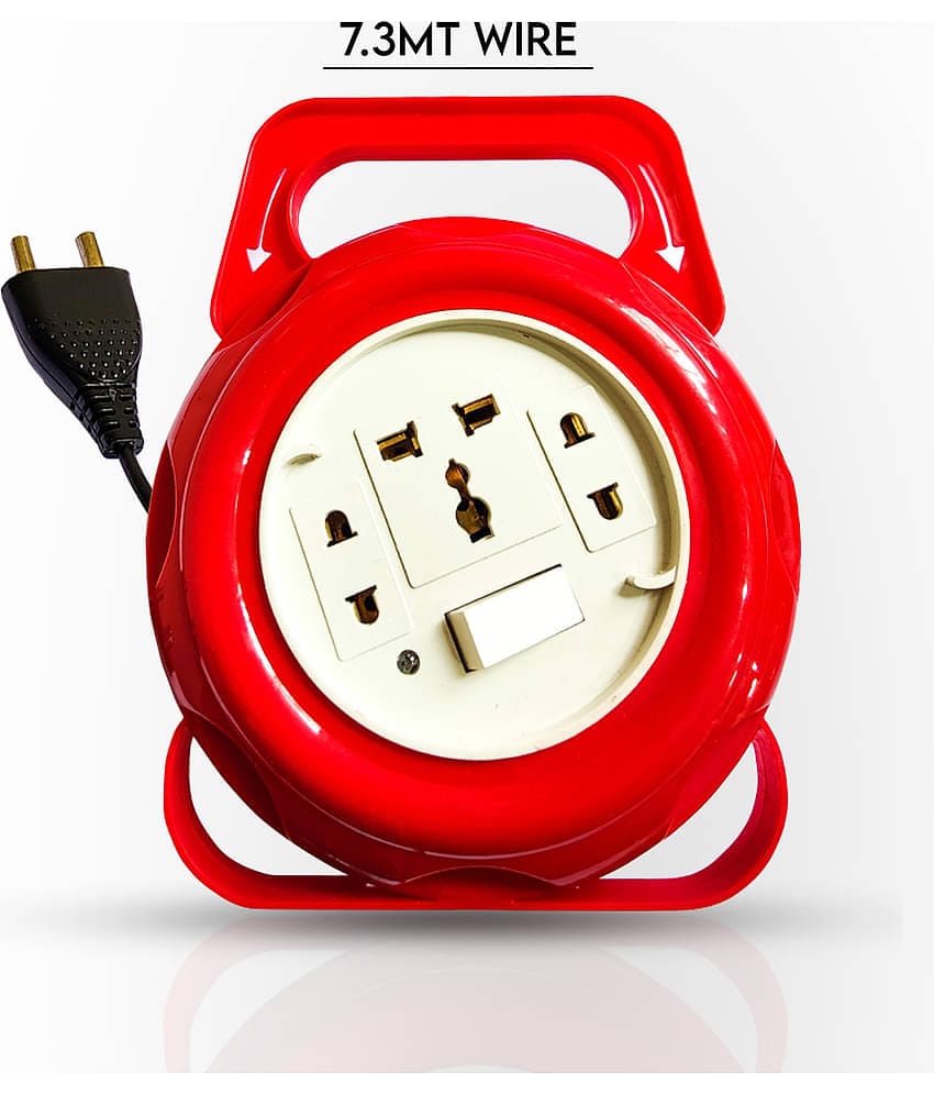 JGARD TURBO 2 Pin FLEX BOX Extension Board (6Amp, 240V) 7.3mt 3 Socket Extension Board