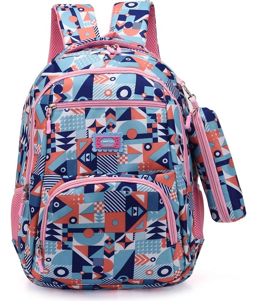 Tinytot Blue Polyester Backpack For Kids