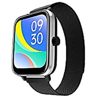 Zebronics DRIP Smart Watch with Bluetooth Calling 4.3cm,  10 Built-in  100+ Watch  100+ Sport Modes 4 Games Voice Assistant 8 Menu UI Fitness Health  Sleep Tracker (Metal Black)_383clone.