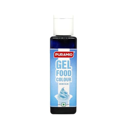 Puramio Gel Food Colour- Neon Blue, 30 gm