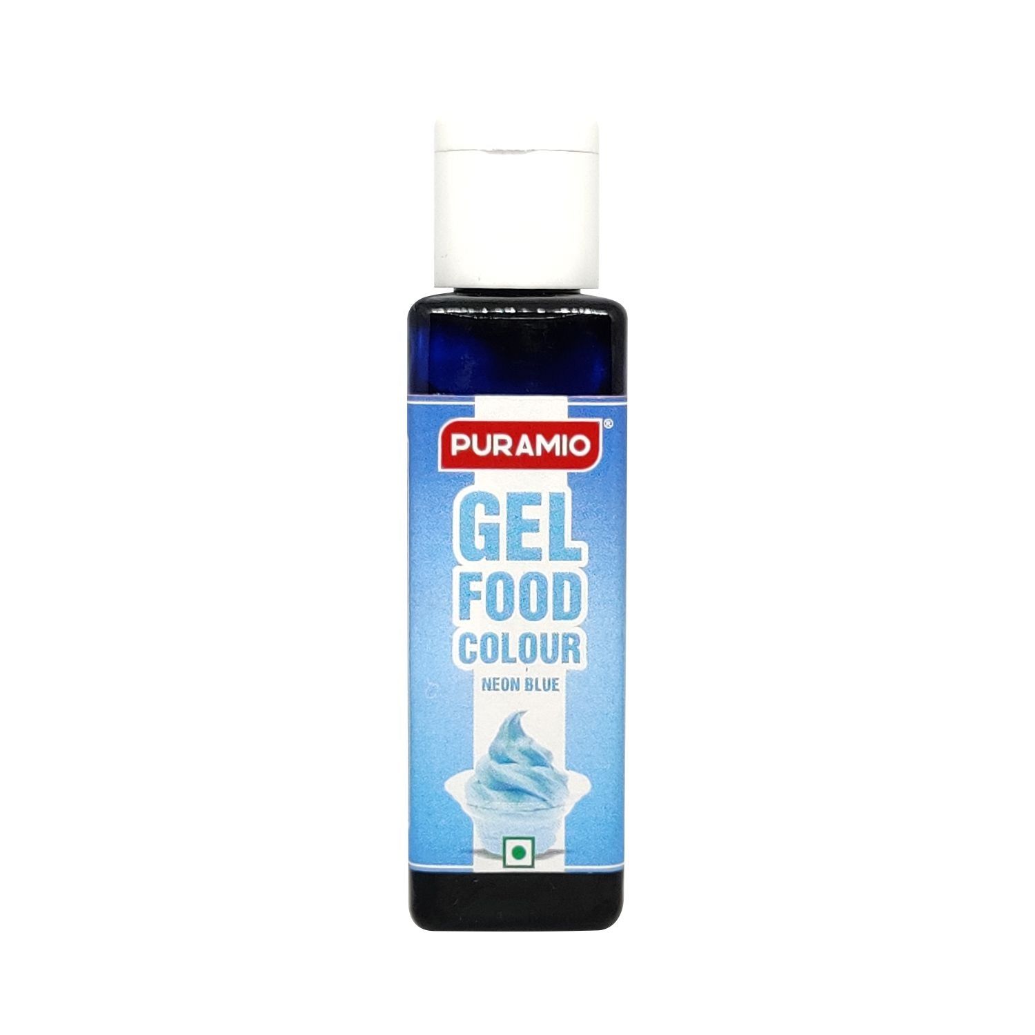 Puramio Gel Food Colour- Neon Blue, 30 gm