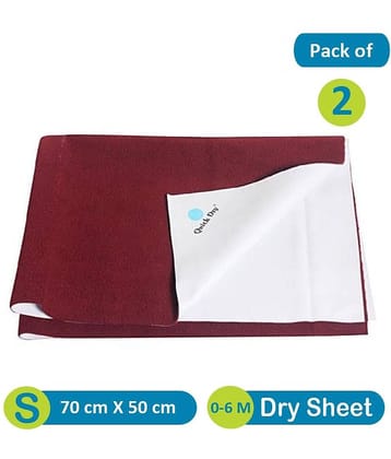 Quick Dry Brown Waterproof Small - Pack of 2 Rubber Sheet