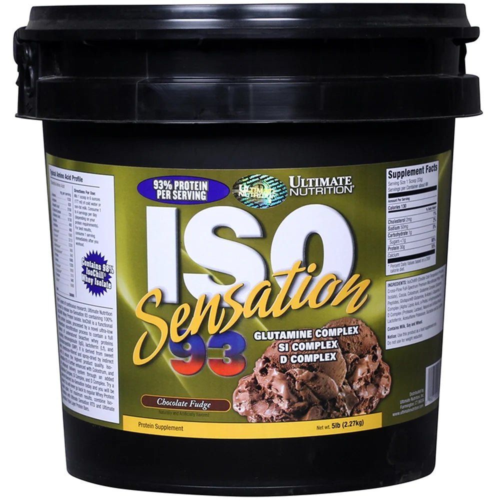 Ultimate Nutrition ISO Sensation 93-5 lbs / Chocolate Fudge / GMC (Official Importer)