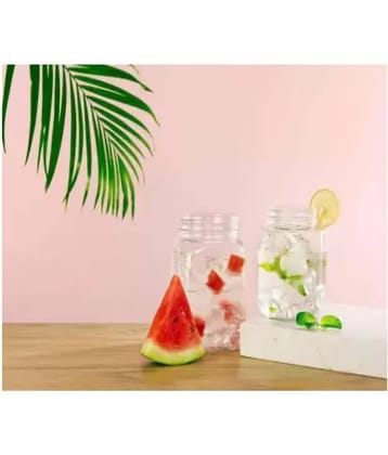 skwaion - White Glass Spice Container ( Set of 3 ) - 1400 ml