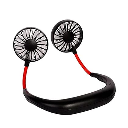 Denzcart Portable USB Rechargeable Sports Neck Fan, Multi (colour - multi) by Ruhi Import Store