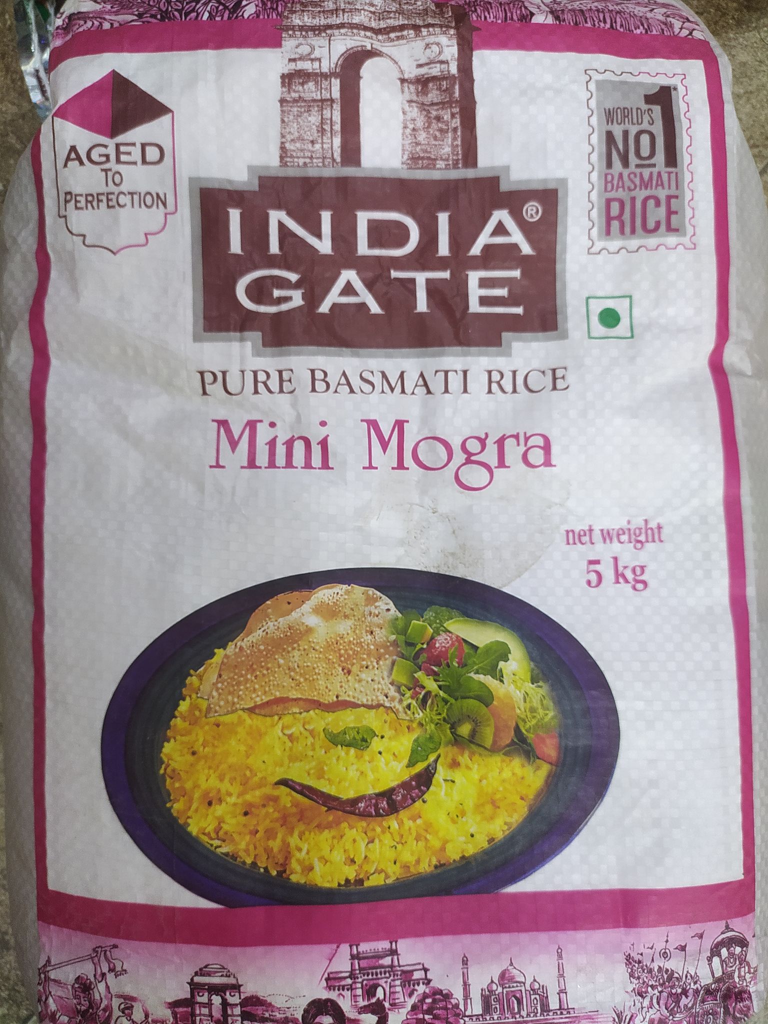 India® Gate Mini mogra Pure basmati rice 5kg 