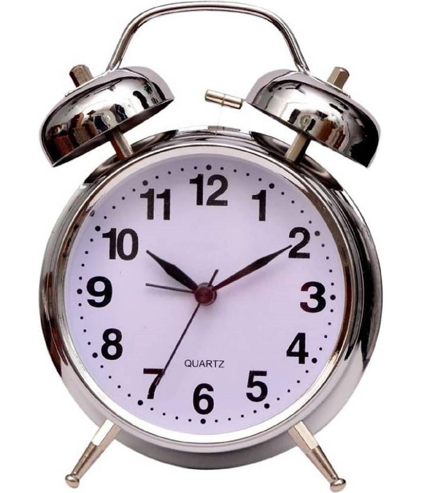 Mitra Analog 8819-silver Alarm Clock - Pack of 1
