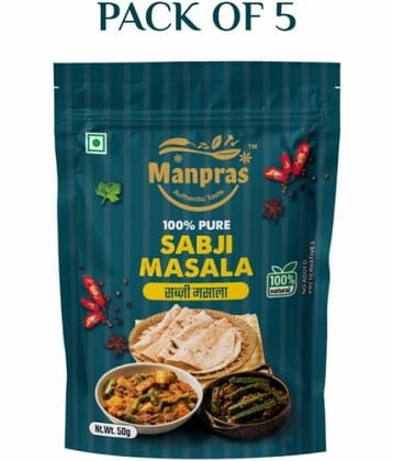MANPRAS SABJI MASALA 50GMS [ PACK OF 5 ] Masala 50 gm