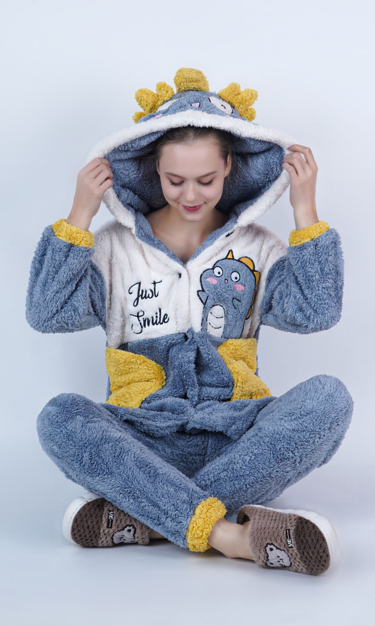 Imported Winter Nightsuite Heavy Stuff Dress for Girls-S