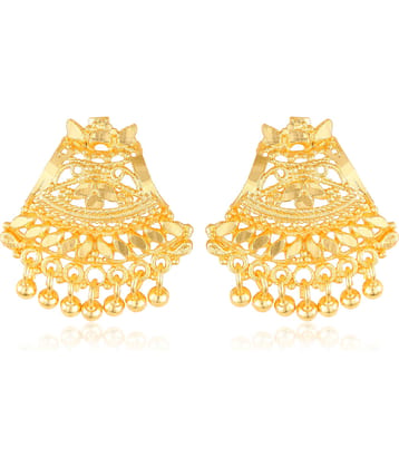 Vighnaharta Allure Glittering Gold Plated Screw back alloy dangler studs Earring for Women and Girls   [VFJ1640ERG ]
