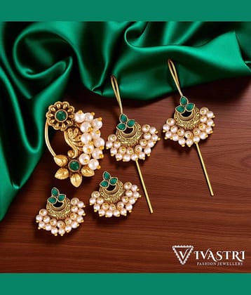 VIVASTRI Golden EarCuff Earrings ( Pack of 1 )