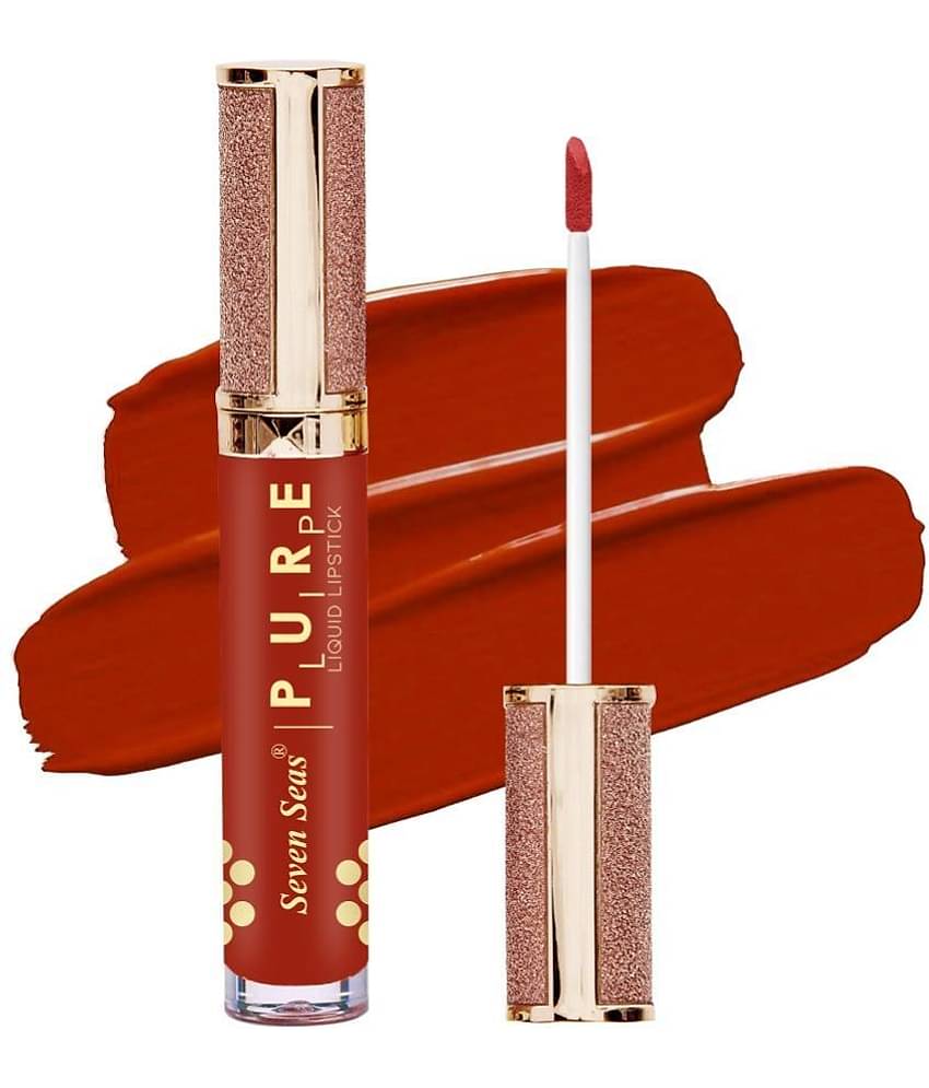 Seven Seas Pure Lip High Pigmented Smudgeproof Liquid Lipstick (Roof Terracotta)