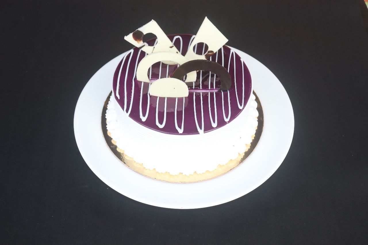 Special blueberry cake half kg - eggless