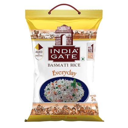 India Gate Everyday Basmati Rice Medium Grain 5 KILOGRAM
