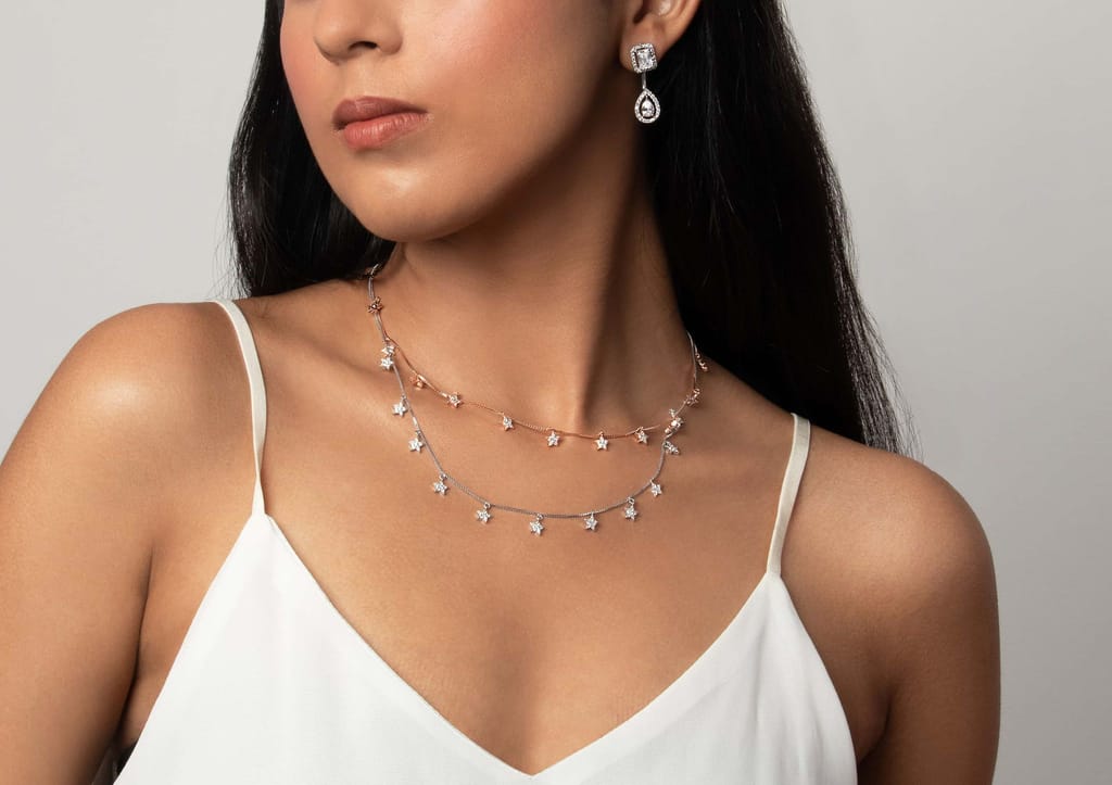 Twin Amore Solitaire Earrings